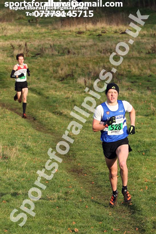 Mens under-20s cross country, 2019 North Eastern Cross Country Champs., Alnwick, Northumberland.  Photo: David T. Hewitson/Sports for All Pics